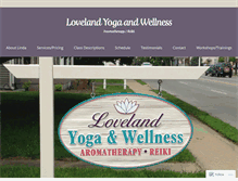 Tablet Screenshot of lovelandyogaandwellness.com